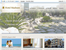 Tablet Screenshot of hotelmadison.it