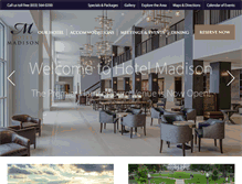 Tablet Screenshot of hotelmadison.com